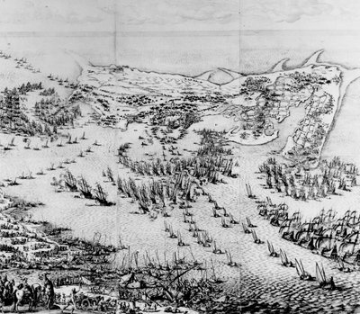 Die Belagerung der Zitadelle von Saint-Martin-de-Ré im Jahr 1627 von Jacques Callot